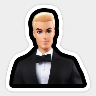 Ken Barbie Doll Suit Sticker